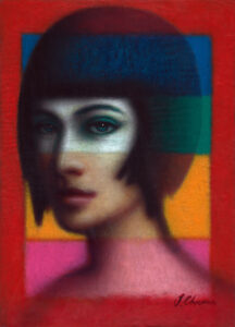 Retrato de dama II, 2023. Acrílico sobre MDF. 28.7 x 20.6Retrato de dama II, 2023. Acrílico sobre MDF. 28.7 x 20.6